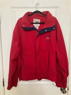 Vintage Oarsman Windbreaker Jacket Embroidered Bahia Corinthian Yacht Club XL
